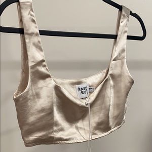 Princess Polly Huxley Set Satin Champagne *BRAND NEW*